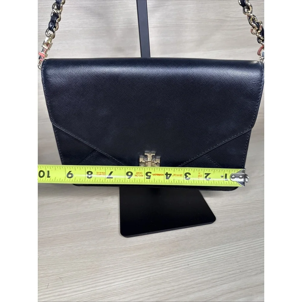 Tory Burch Kira Clutch Shoulder Envelope Cross Body‎ Purse Removable Gold Chain